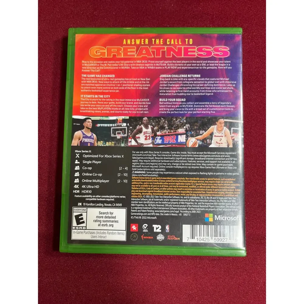 Xbox X NBA 2K23-New Opened